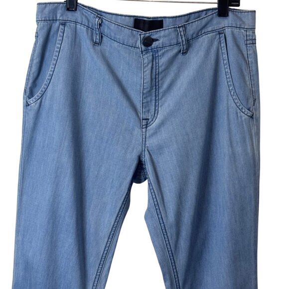 Vince chambray slim denim jogger pants size 30 - Picture 5 of 10